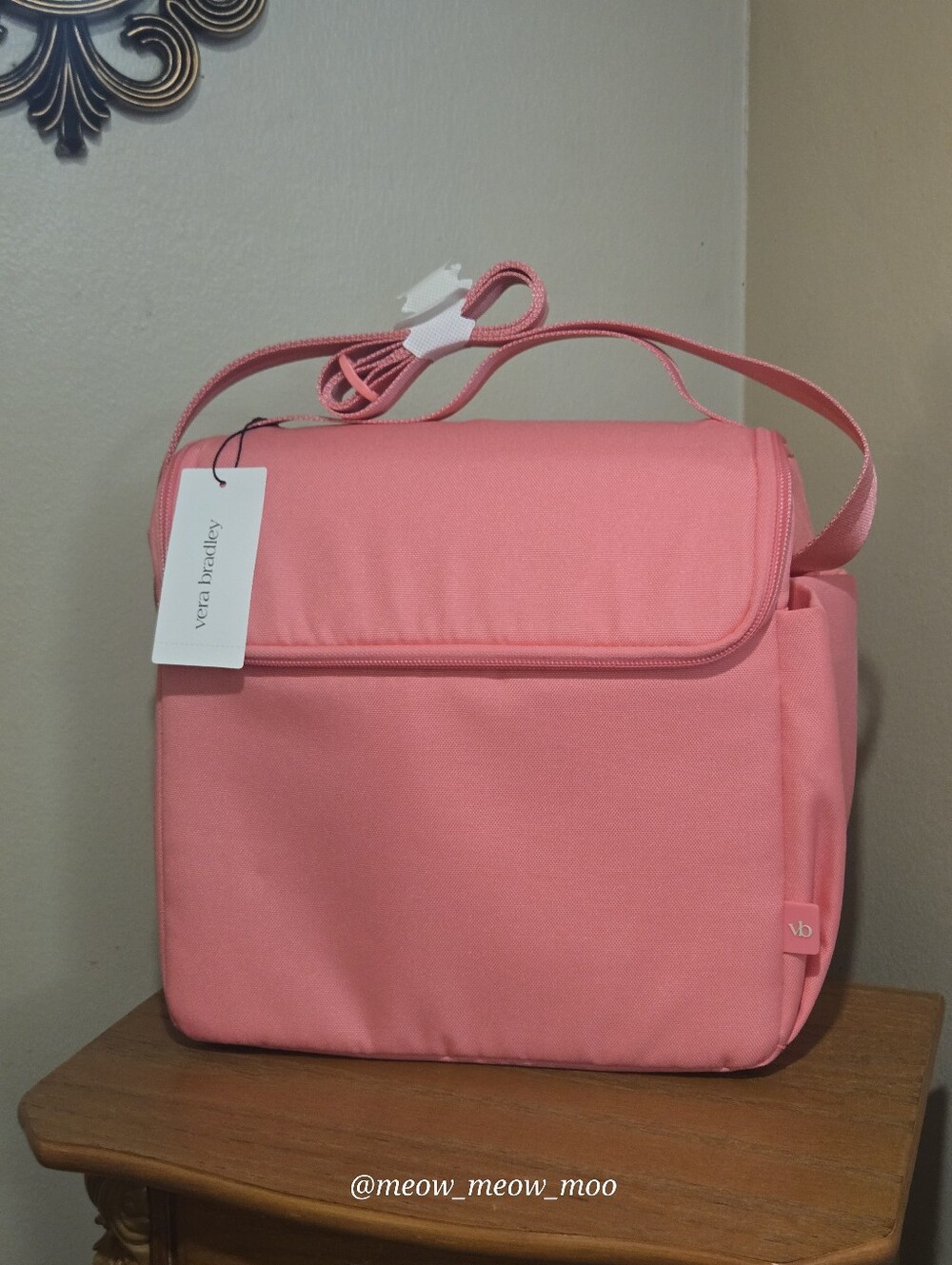 Vera Bradley Lighten Up Lunch Crossbody Pink Lemonade NWT